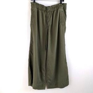 LOFT Olive Green Wide-Leg Pants